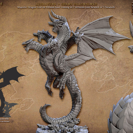 Azgrathok - Chaos Dragonlord (100mm Base)