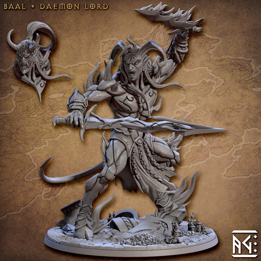 Baal - Daemon Lord (Pose) (75mm Base)