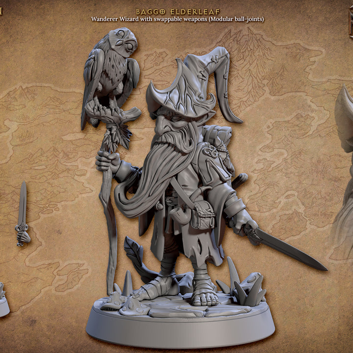 Halfling Wizard Arcane Spells Enchantments | Medium | Artisan Guild | D&D DnD Pathfinder Miniature