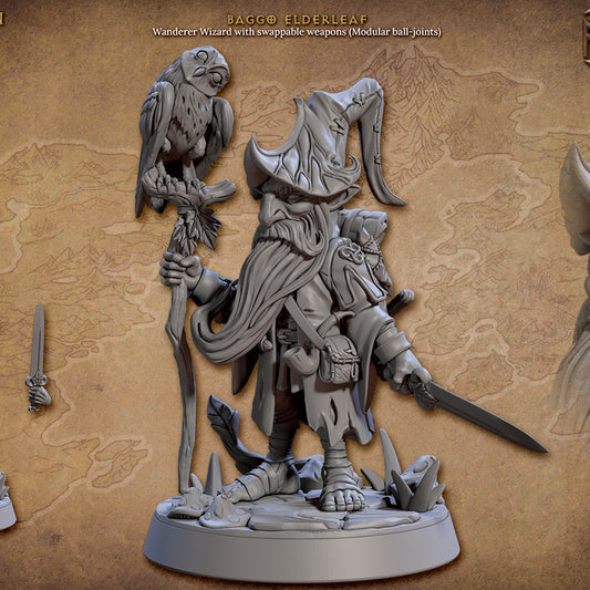 Halfling Wizard Arcane Spells Enchantments | Medium | Artisan Guild | D&D DnD Pathfinder Miniature