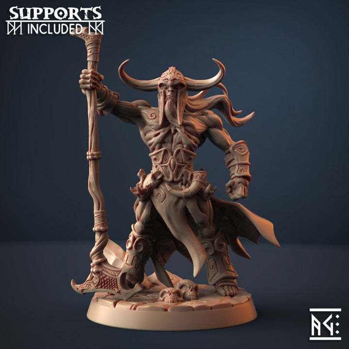 Draugr Undead Champion Fighter Miniature | Medium | Artisan Guild | D&D DnD Pathfinder Miniature