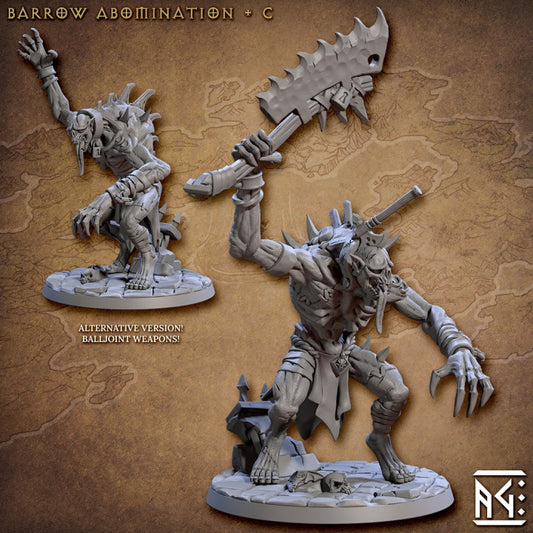 Barrow Abomination - Armed (50mm Base)