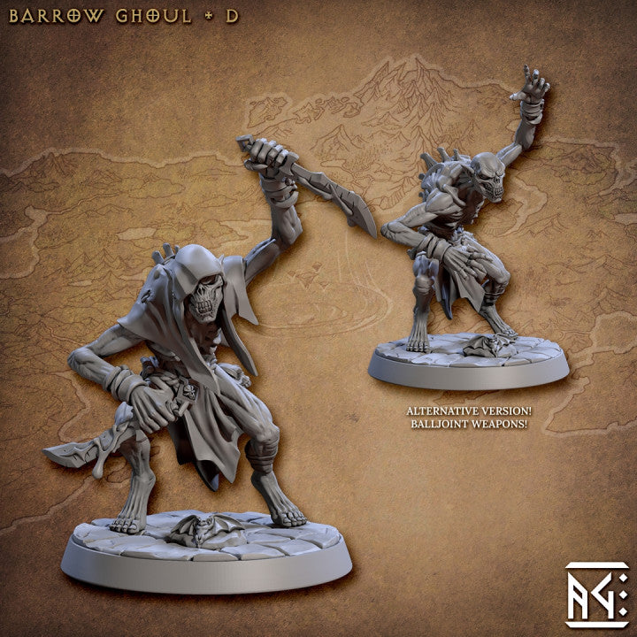 Barrow Ghoul Undead Monster | Medium | Artisan Guild | D&D DnD Pathfinder Miniature