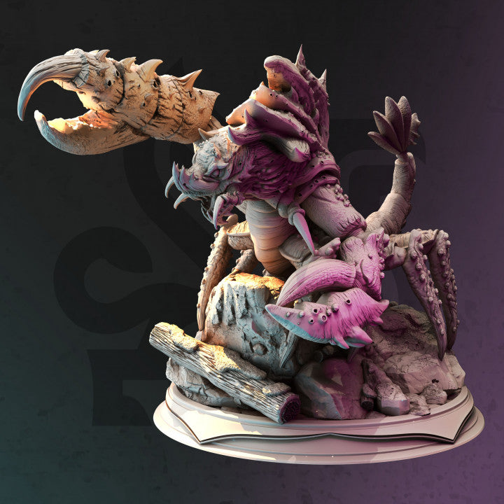 Crustacean Cannon Ambusher Miniature | Large | DM Stash | D&D DnD Pathfinder Miniature