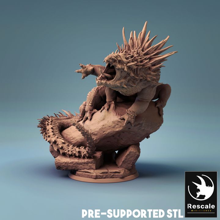 Basilisk Monstrosities Beasts Creatures | Large | Rescale Miniatures | D&D DnD Pathfinder Miniature