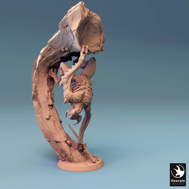 Bat Beast Monster Miniature | Medium | Rescale Miniatures | D&D DnD Pathfinder Miniature