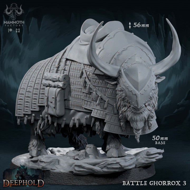 Battle Ghorrox Beasts Warrior Minis | Large | Mammoth Factory | D&D DnD Pathfinder Miniature