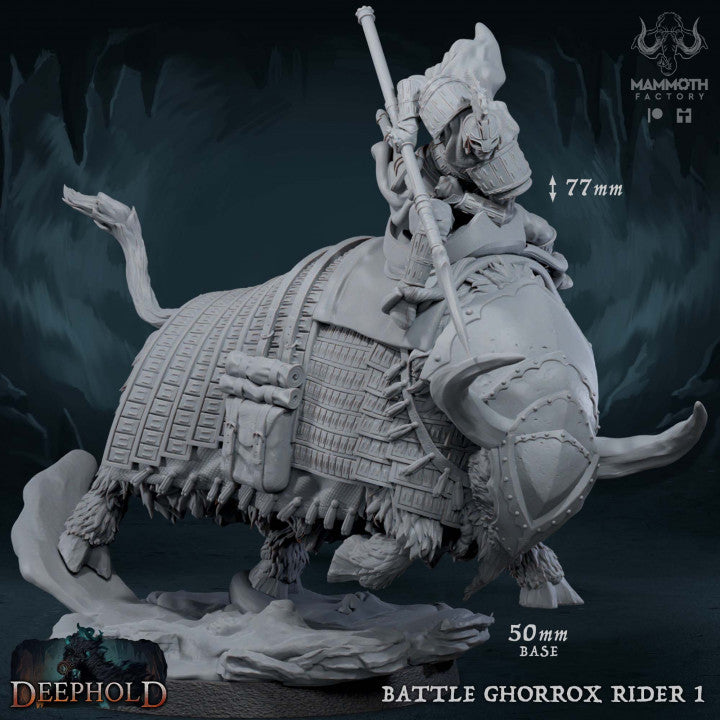 Battle Ghorrox Beasts Warrior Minis | Large | Mammoth Factory | D&D DnD Pathfinder Miniature
