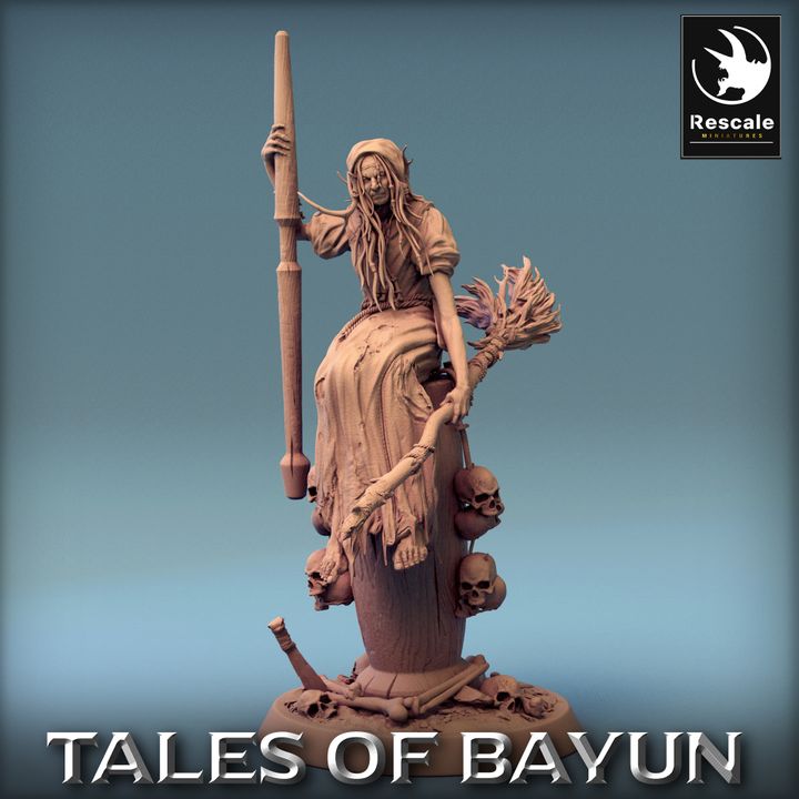 Witch Enchantress Miniature Magic | Medium | Rescale Miniatures | D&D DnD Pathfinder Miniature