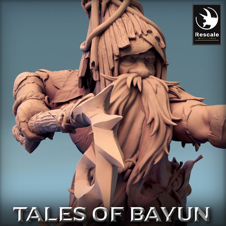 Forest Spirit Druid Fey | Medium | Rescale Miniatures | D&D DnD Pathfinder Miniature