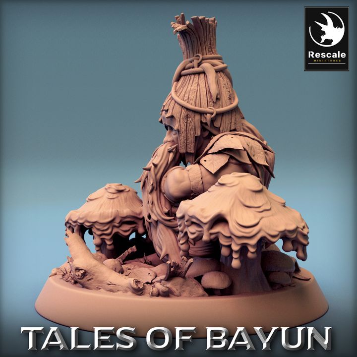 Forest Guardian Druid Figure | Medium | Rescale Miniatures | D&D DnD Pathfinder Miniature