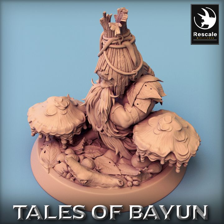 Forest Guardian Druid Figure | Medium | Rescale Miniatures | D&D DnD Pathfinder Miniature