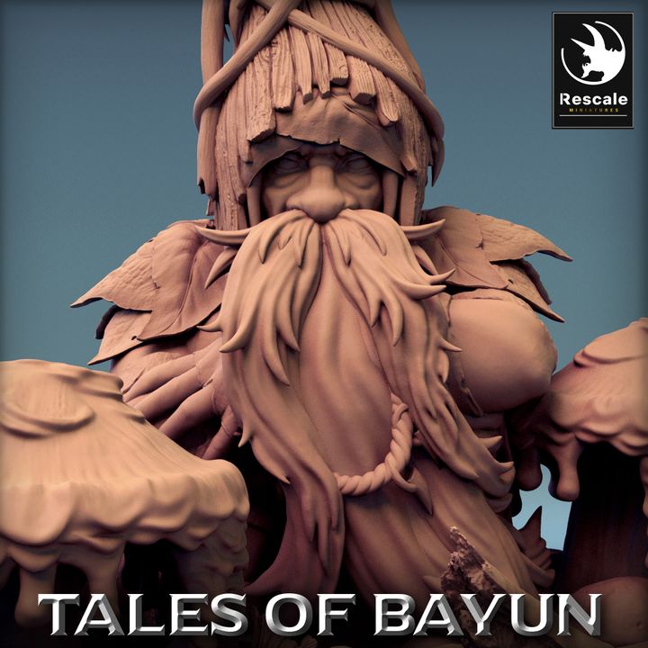 Forest Guardian Druid Figure | Medium | Rescale Miniatures | D&D DnD Pathfinder Miniature