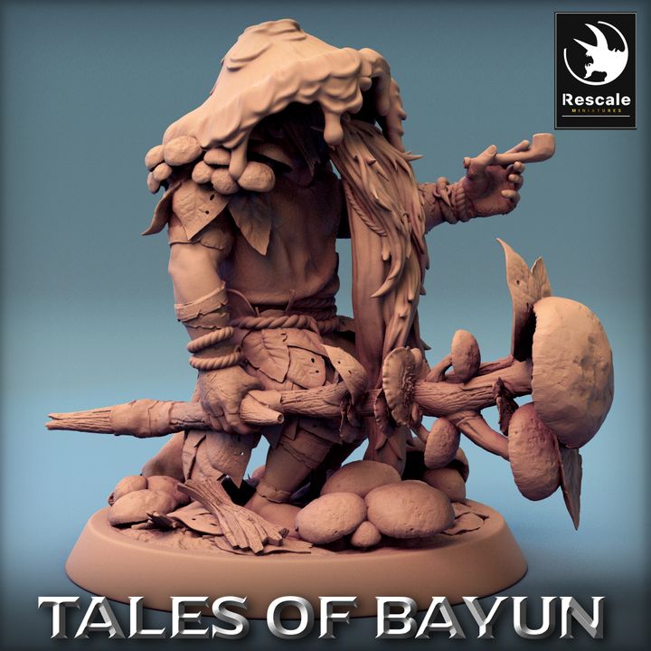 Forest Spirit Gnome Druid Miniature | Medium | Rescale Miniatures | D&D DnD Pathfinder Miniature