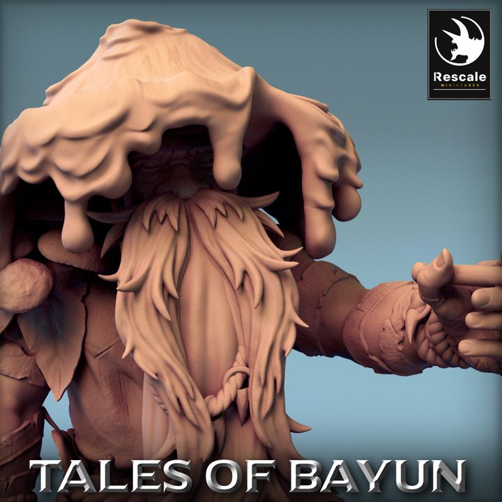 Forest Spirit Gnome Druid Miniature | Medium | Rescale Miniatures | D&D DnD Pathfinder Miniature