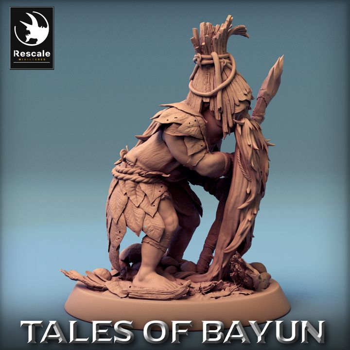 Gnome Forest Druid Hermit Miniature | Medium | Rescale Miniatures | D&D DnD Pathfinder Miniature