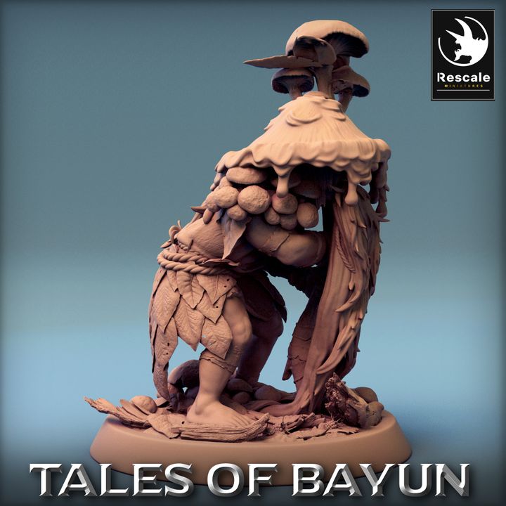 Gnome Forest Druid Hermit Miniature | Medium | Rescale Miniatures | D&D DnD Pathfinder Miniature