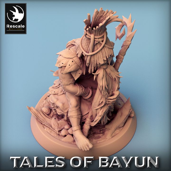 Collection Woodland Guardian Druid Beasts | Medium | Rescale Miniatures | D&D DnD Pathfinder Miniature