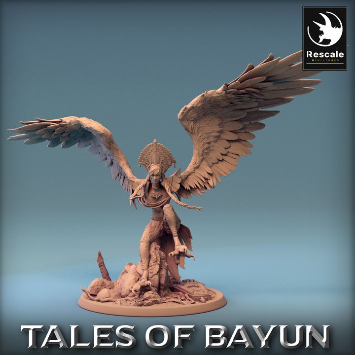 Collection Harpy Monster Agility Grace | Large | Rescale Miniatures | D&D DnD Pathfinder Miniature
