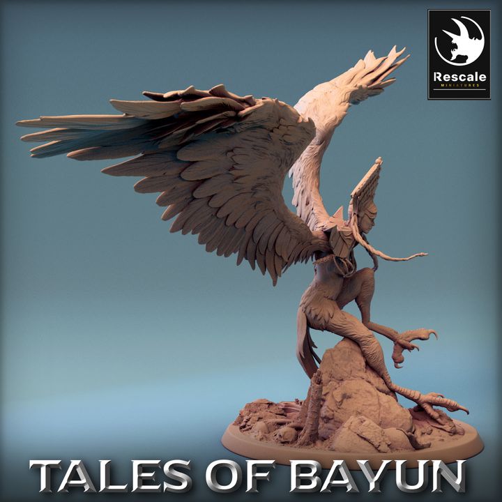Harpy Humanoid Monstrosities Attack | Large | Rescale Miniatures | D&D DnD Pathfinder Miniature