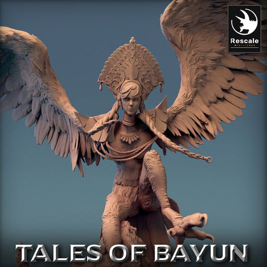 Harpy Humanoid Monstrosities Attack | Large | Rescale Miniatures | D&D DnD Pathfinder Miniature