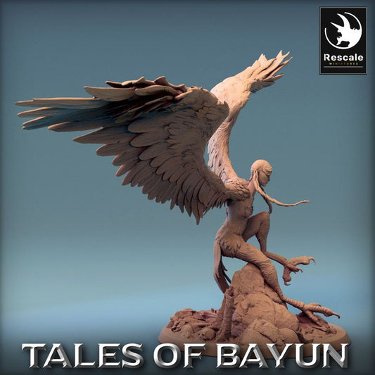 Harpy Humanoid Monstrosities Attack | Large | Rescale Miniatures | D&D DnD Pathfinder Miniature
