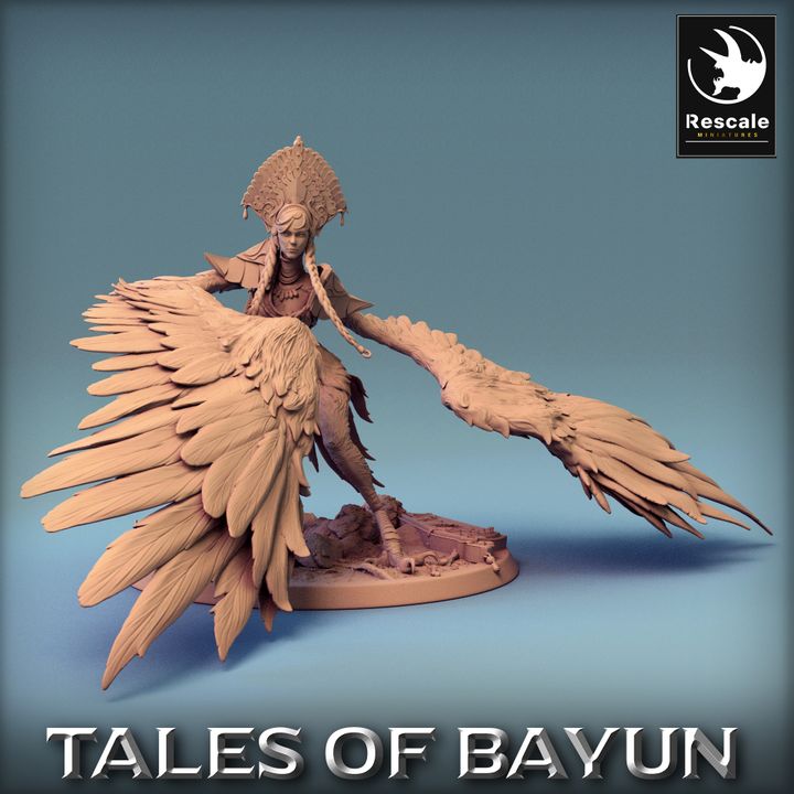 Collection Harpy Monster Agility Grace | Large | Rescale Miniatures | D&D DnD Pathfinder Miniature