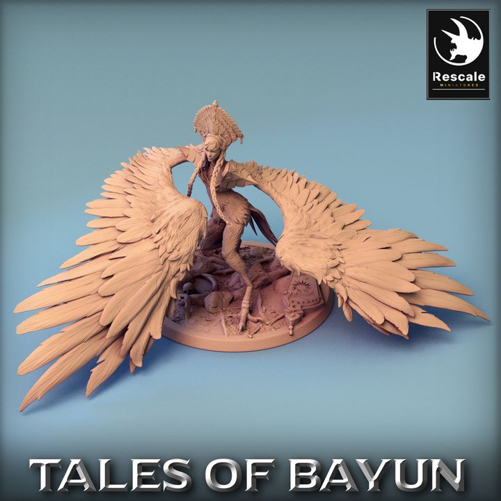 Harpy Aerial Creature Monstrosities | Large | Rescale Miniatures | D&D DnD Pathfinder Miniature
