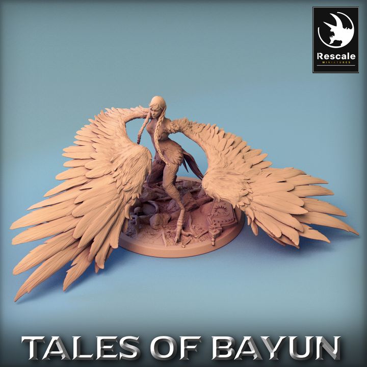 Harpy Aerial Creature Monstrosities | Large | Rescale Miniatures | D&D DnD Pathfinder Miniature