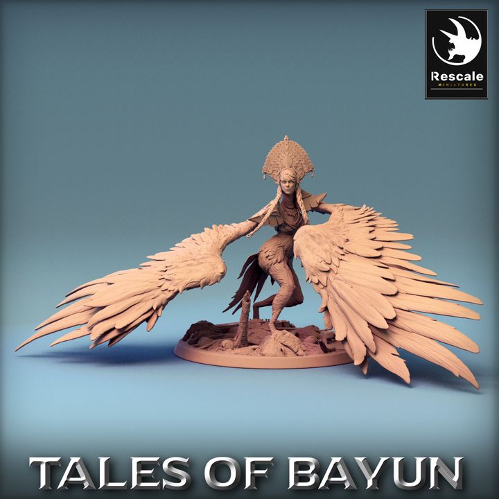 Collection Harpy Monster Agility Grace | Large | Rescale Miniatures | D&D DnD Pathfinder Miniature