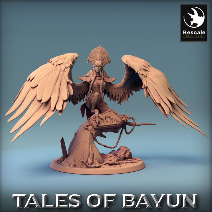 Collection Harpy Monster Agility Grace | Large | Rescale Miniatures | D&D DnD Pathfinder Miniature