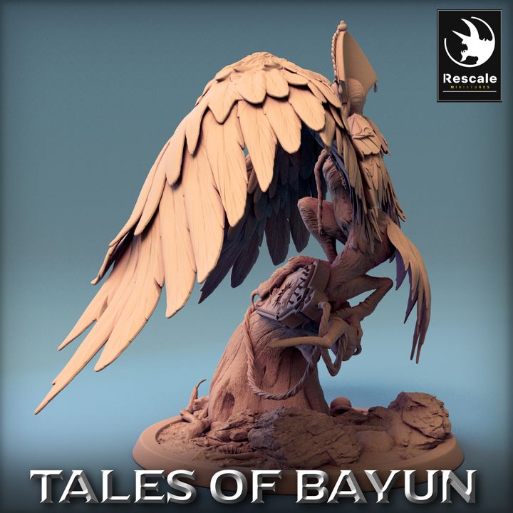 Harpy Mythical Creature Monstrosity | Large | Rescale Miniatures | D&D DnD Pathfinder Miniature