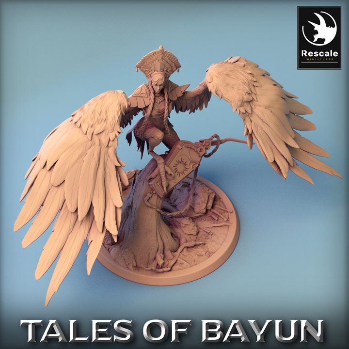 Harpy Mythical Creature Monstrosity | Large | Rescale Miniatures | D&D DnD Pathfinder Miniature