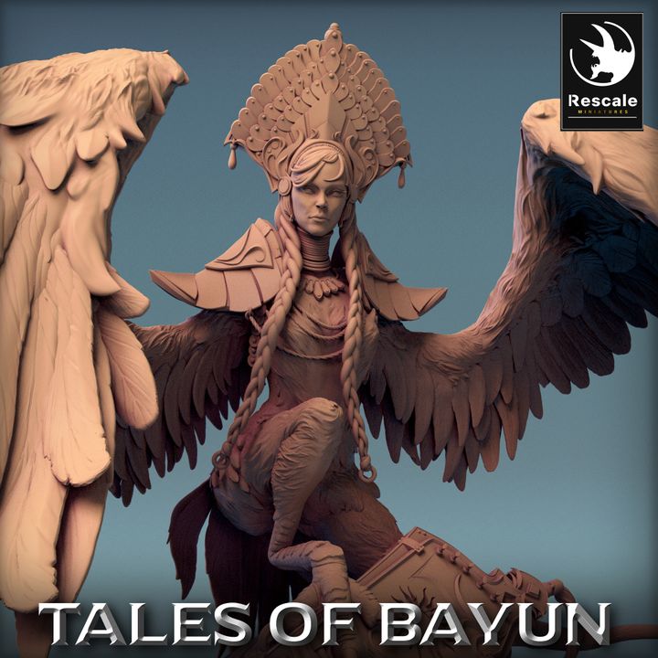 Harpy Mythical Creature Monstrosity | Large | Rescale Miniatures | D&D DnD Pathfinder Miniature