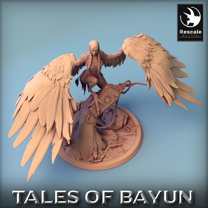 Harpy Mythical Creature Monstrosity | Large | Rescale Miniatures | D&D DnD Pathfinder Miniature
