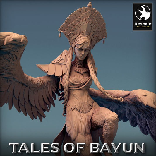 Harpy Alkonost Monster Miniature | Large | Rescale Miniatures | D&D DnD Pathfinder Miniature