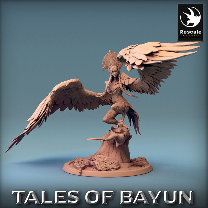Collection Harpy Monster Agility Grace | Large | Rescale Miniatures | D&D DnD Pathfinder Miniature