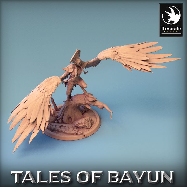 Harpy Alkonost Mythical Creature | Large | Rescale Miniatures | D&D DnD Pathfinder Miniature
