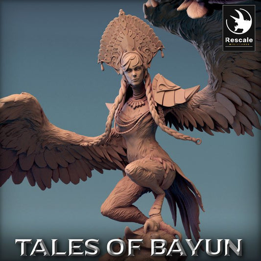 Harpy Alkonost Mythical Creature | Large | Rescale Miniatures | D&D DnD Pathfinder Miniature