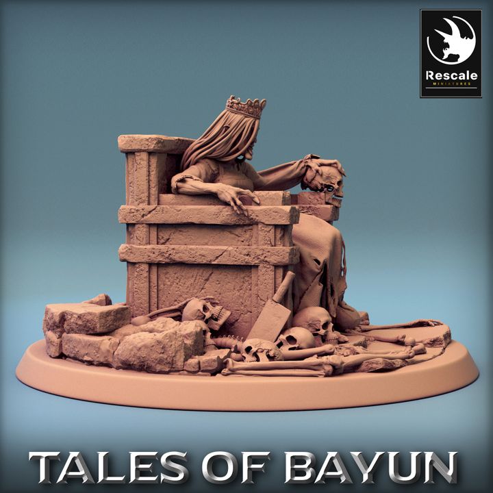 Kikimora Spirit Throne Bones | Large | Rescale Miniatures | D&D DnD Pathfinder Miniature