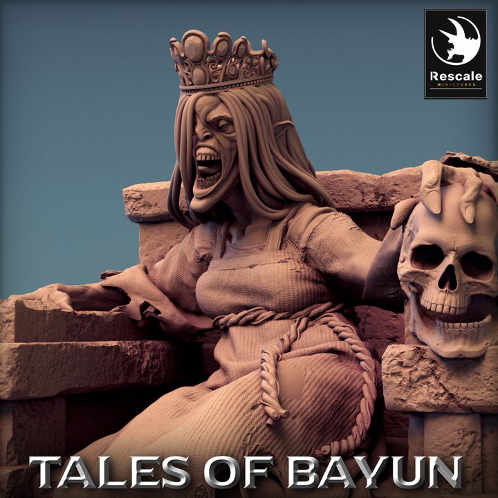 Kikimora Spirit Throne Bones | Large | Rescale Miniatures | D&D DnD Pathfinder Miniature