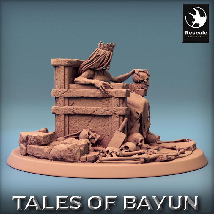 Kikimora Spirit Throne Bones | Large | Rescale Miniatures | D&D DnD Pathfinder Miniature