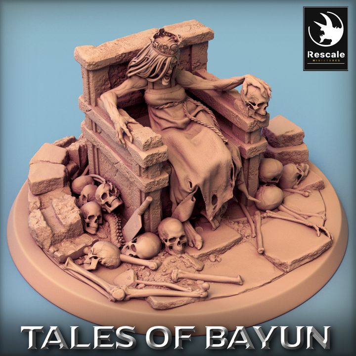 Kikimora Spirit Throne Bones | Large | Rescale Miniatures | D&D DnD Pathfinder Miniature