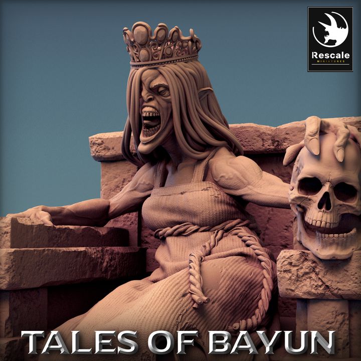 Kikimora Spirit Throne Bones | Large | Rescale Miniatures | D&D DnD Pathfinder Miniature