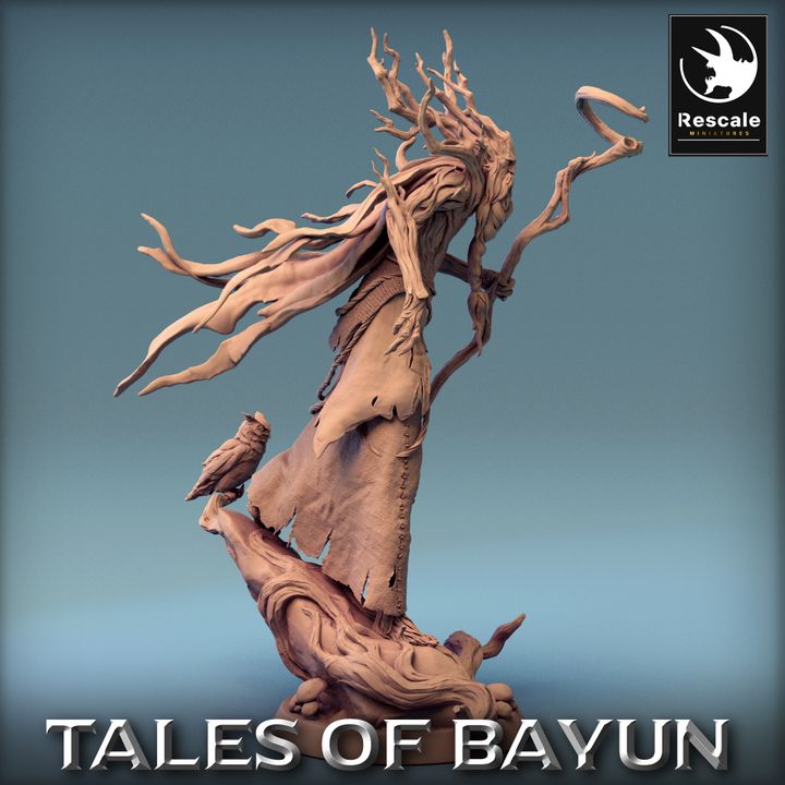 Forest Spirit Wizard Miniature | Medium | Rescale Miniatures | D&D DnD Pathfinder Miniature