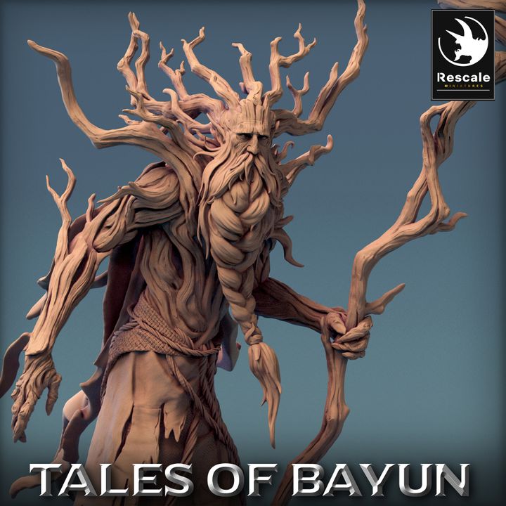 Forest Spirit Wizard Miniature | Medium | Rescale Miniatures | D&D DnD Pathfinder Miniature