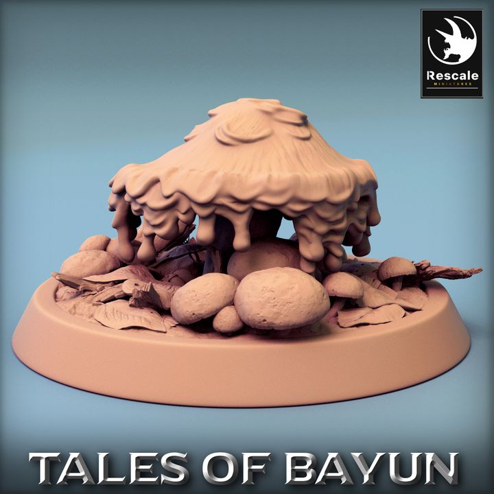 Collection Mushroom Forest Scenery Props Medium | Rescale Miniatures | D&D DnD Pathfinder Miniature
