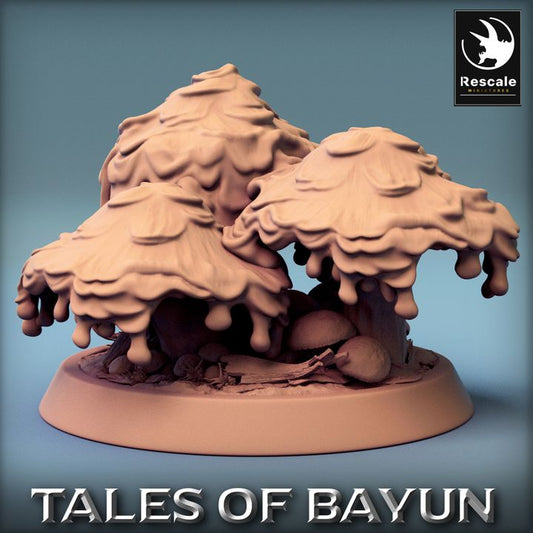 Collection Mushroom Forest Scenery Props Medium | Rescale Miniatures | D&D DnD Pathfinder Miniature