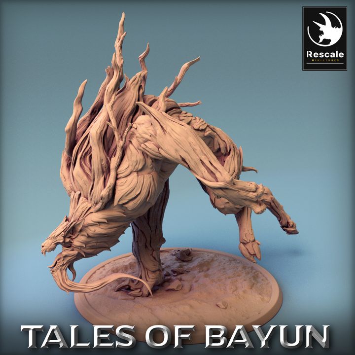 Collection Wood Wolf Werewolf Beasts Monsters | Medium | Rescale Miniatures | D&D DnD Pathfinder Miniature