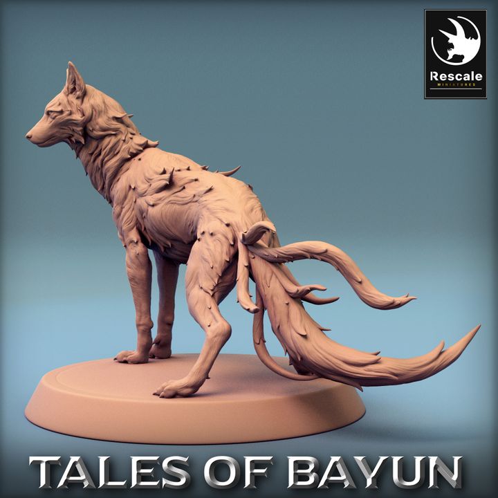 Collection Wood Wolf Werewolf Beasts Monsters | Medium | Rescale Miniatures | D&D DnD Pathfinder Miniature